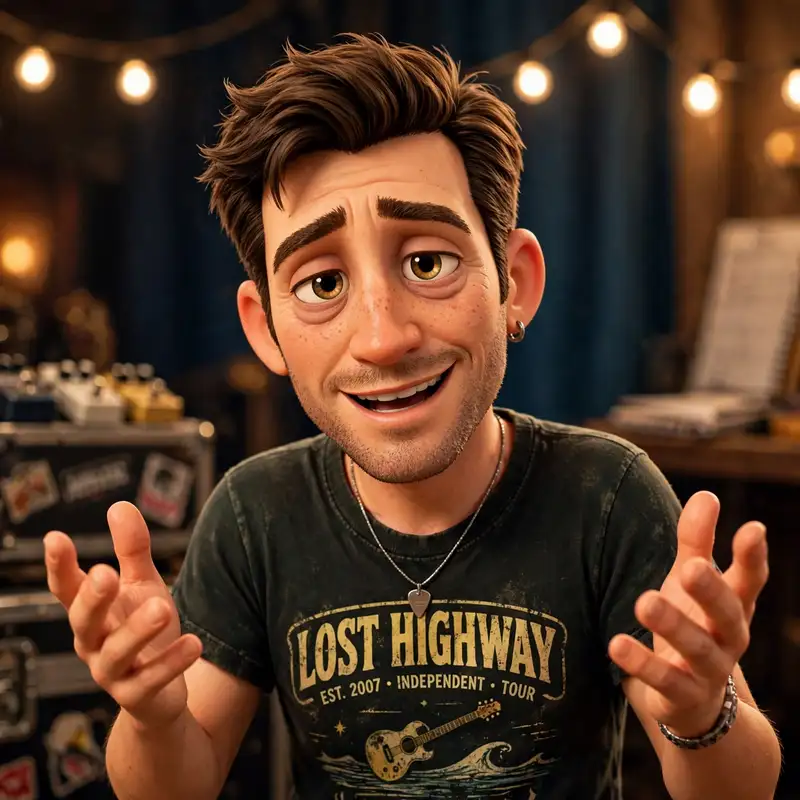 Jesse Vale, a man in a vintage band tee with a warm charming smile