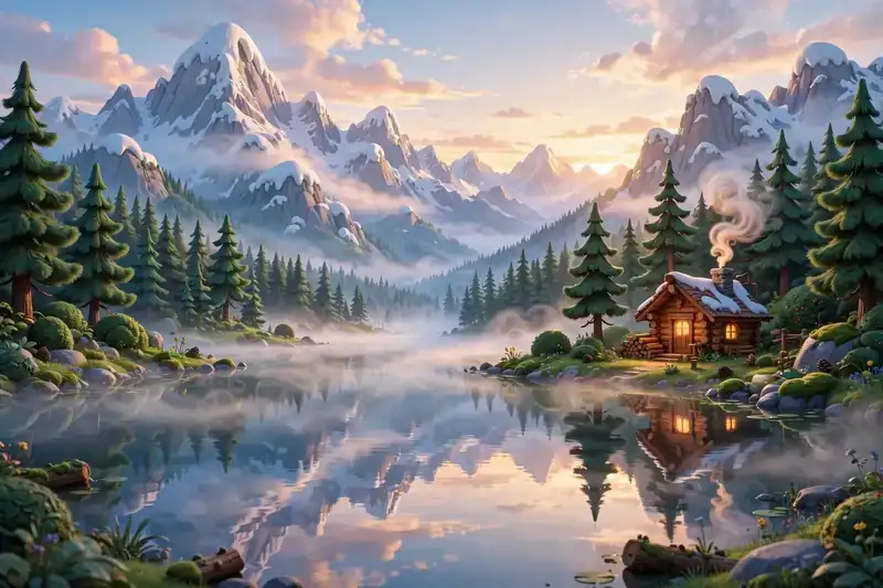 The lake cabin