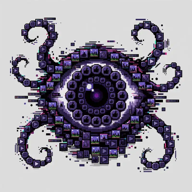 The Algorithm, a 16-bit shadowy eye boss