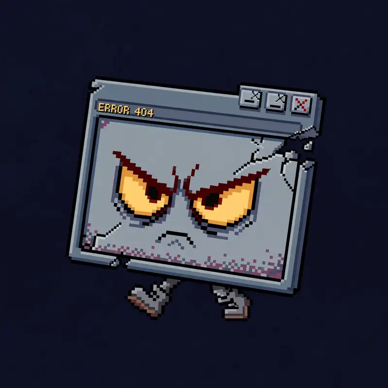 Broken website baddie